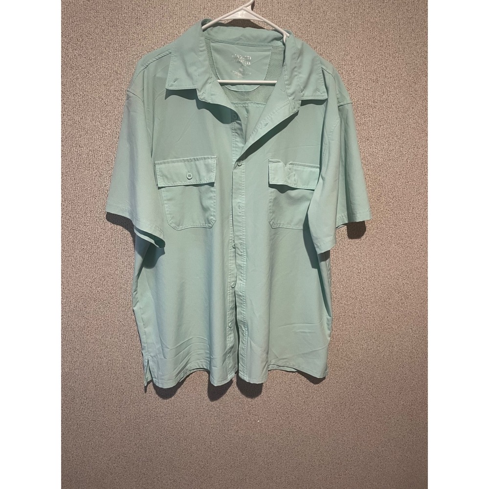 Rugged Earth Outfitters XL Mens Button Up Fishing Shirt Vented Back Pockets
